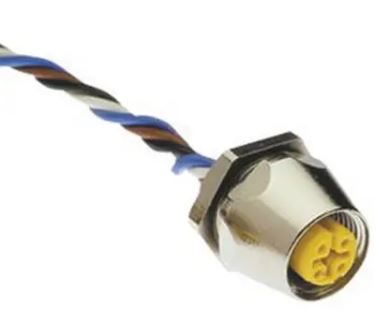 Turck Actuator and Sensor Receptacle, Front Mount (FK 8-0.5/18.25)