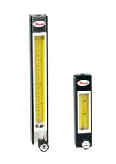 Dwyer Direct Reading Glass Flowmeter, RG 10-100 SCFH Air, 65mm, SS Float, SS End Fittings, With Valve