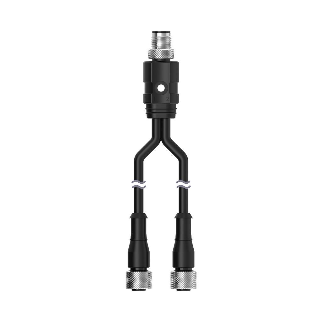 Splitter M12M to M12F and M12F connectors (CSRB-M1240M1241)