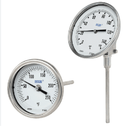 Wika TG53.5Z, 5" Dial, Back Mount/Adjustable, 1/2" NPT Process Connection, 1/4" Stem, 6" Insertion Length, -50C to +50C, Flat Instrument Glass, 52060D102G4