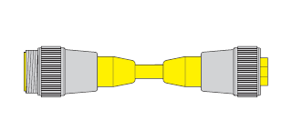 Turck DeviceNet™ Cordset, Extension Cordset (RSV RKV 579-0.3M)