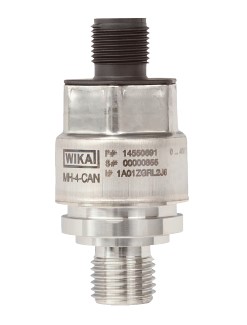 Wika MH-4-CAN Pressure Sensor, 0-3000 PSI, CANopen, 1/4" NPT, 5-pin Plug M12 x 1