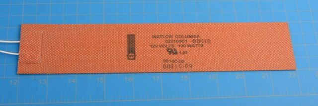 Watlow Wirewound Element; 4" x 25", 120V, 500W, w/thermostat