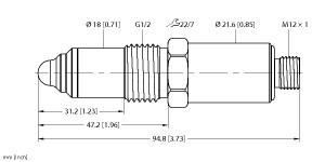 Turck Capacitive Limit Level Sensor (NCLS-30-UP6X-H1141)