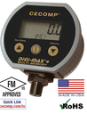 CECOMP INTRINSICALLY SAFE, BATTERY POWERED DIGITAL PRESSURE GAUGE, 0-1000PSIG, HIGH ACCURACY