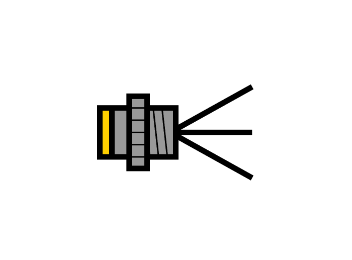 Turck Actuator and Sensor Receptacle, Front Mount (FS 4.4-0.3/18.25)