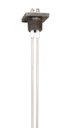 Warrick Probe, 316 SS, Teflon Coating, 3/16" Diameter, 10 1/4" Length, 1"NPT Mounting, Red Brass Body