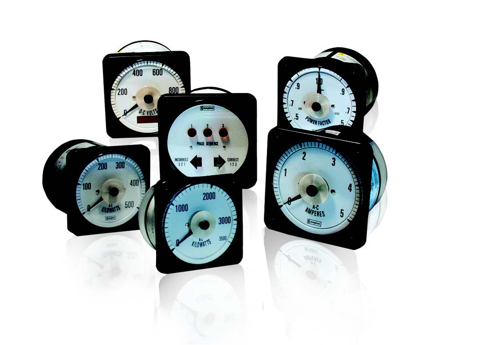 CROMPTON SWITCHBOARD METER, 3PH, 3W, 0-350KW, SPECIFY CT AND PT RATIOS WHEN ORDERING