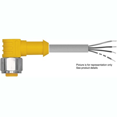Turck Actuator and Sensor Cordset, Connection Cordset (WK 4.4T-2/S618)