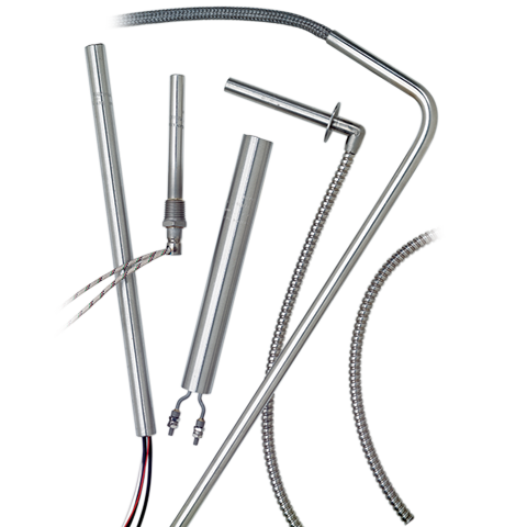 Watlow 3/8" FIREROD Cartridge Heater, 3.5" Len., 120V, 300W, Alloy 800 Sheath, 60" PTFE Straight Braid