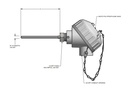 Pyromation, 3 Wire RTD, 4inch Insertion, Class A Tolerance. (copy)
