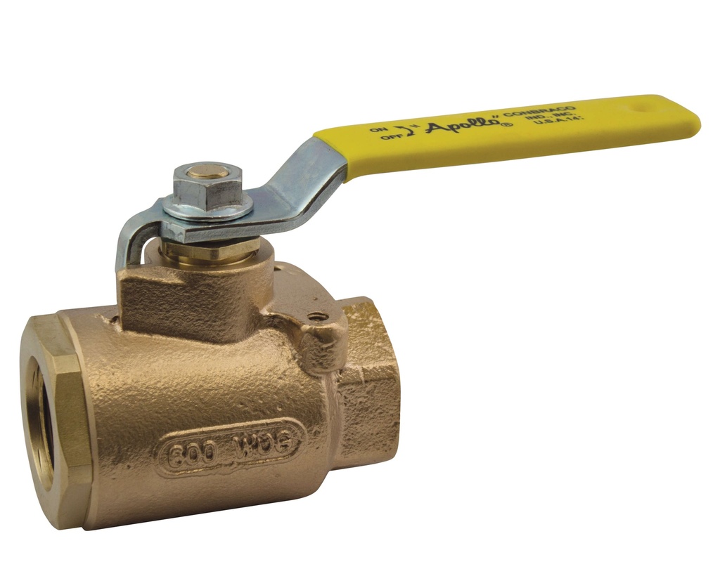 Bronze Ball Valve 3-way Fnpt 1-1/4 In