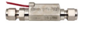 FS-380 SERIES IN-LINE FLOW SWITCH FOR HIGH INLINE PRESSURE, 3/8" TUBE COMPRESSION, 2 GPM, 24-26" POLYMERIC LEADS, 316SS BODY, SPST NO, PISTON TYPE