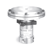 TESCOM 54-2100 Series Backpressure Liquid Regulator, Buna-N O-rings, Ports 3/8" Slim-Line, Medium Pressure, Air Loading