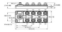 Turck I/O hub for connection of digital signals to IO-Link master, 16 universal digital channels, PNP (TBIL-M1-16DXP-B)
