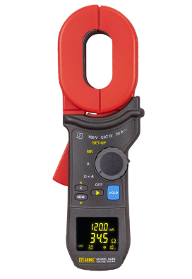 AEMC Ground Resistance Tester Model 6418 (Clamp-on, Alarm, Memory, Oblong Jaws)