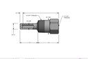 Thermowell, 316SS, 1.5Inch Insertion, 3/4"NPT Process Connection