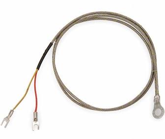 Watlow RW Style RTD, Single 2-Wire, 1/8" OD, #10 Stud Size, 12" Fiberglass Lead