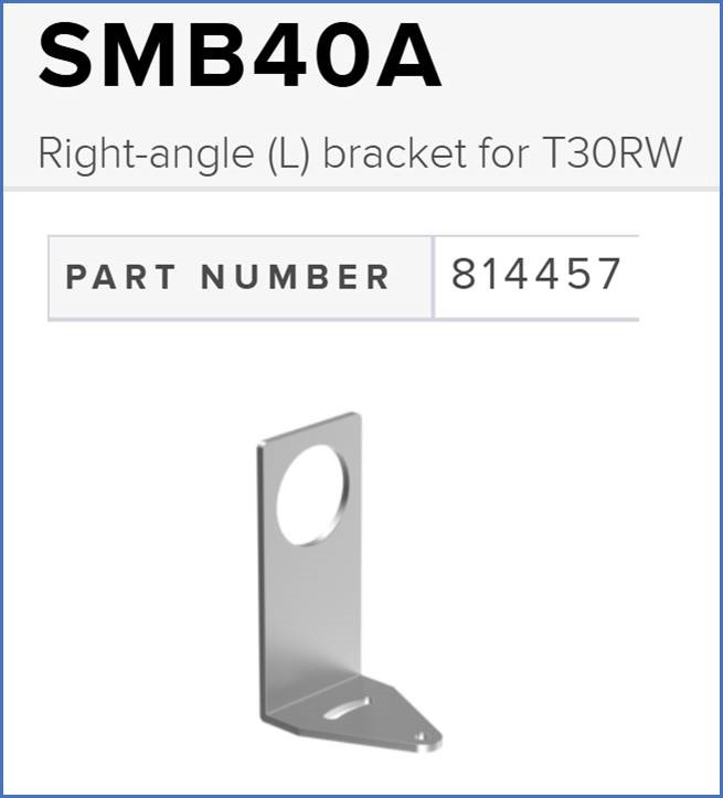 Banner Right-angle (L) bracket for T30RW (SMB40A)