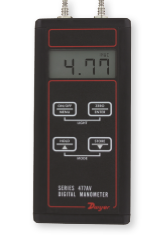 Digital manometer, range 0-4.00" w.c.