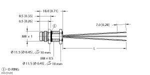 Turck Actuator and Sensor Receptacle, Front Mount, Threaded or Snap Connecction (MFSS 3-0.2)