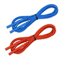 AEMC Lead - set of 2, color-coded (red/blue) leads for use with AEMC® ground tester reels incorporating banana jack input