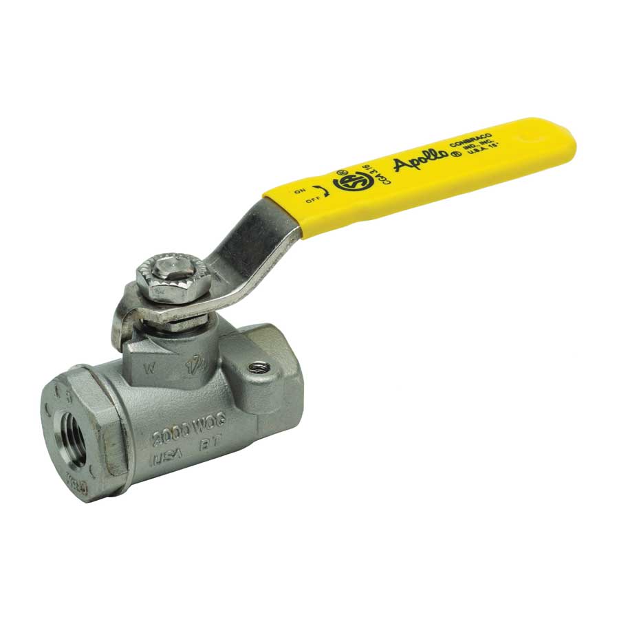 Apollo™ 2-Piece Ball Valve With 2-Point Mounting, 1/4 in Nominal, SAE Straight Thread Connection