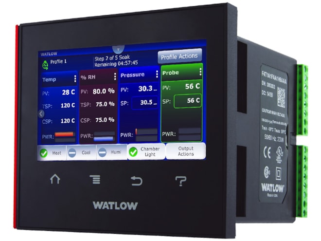 Watlow F4 w/Touchscreen Series F4T Process Controller