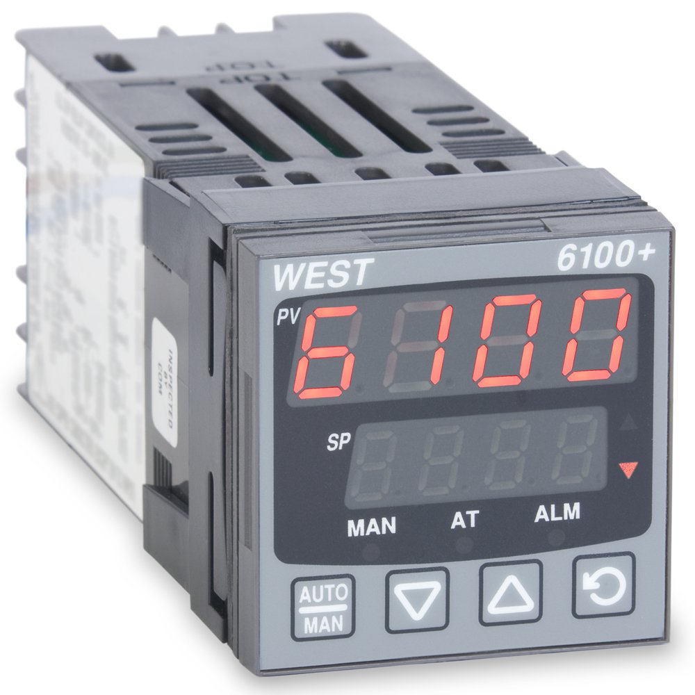 West P6101Z2700000 6100+ Series 1/16 DIN Temperature Controller