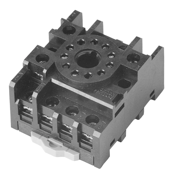 ATC DIN Rail/Surface Mount 11-Pin Relay Socket 10A@300VAC