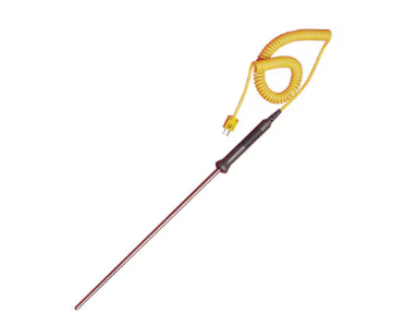 Handheld Thermocouple Probes with Fixed Length or Retractable Cable