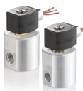 291 Series High-Pressure Solenoid Valve, SAE, 24 VDC, Stainless Steel, 2 Way-2/2 NC, 72" Leads, PEEK Piston, FKM Seals