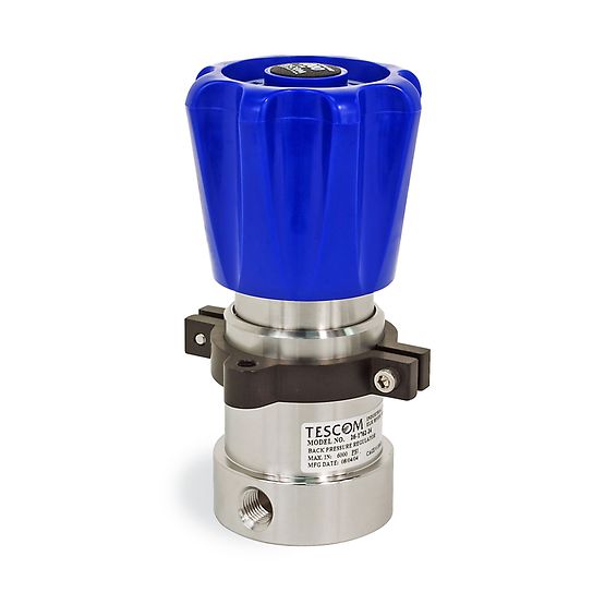Tescom™ 26-1700 Series Relief/Backpressure Regulator , SS Body, 10,000 PSI Maximum Inlet Pressure, 25-4000 PSI Outlet Pressure, 1/4" MS33649 Ports, Cv 0.10