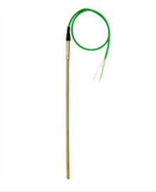 Wika TC40 Industrial Thermcouple Type K, Single, Ungrounded, 36" PTFE Leadwire (Stripped 3"),  1/4" Dia, 316SS 12" Probe