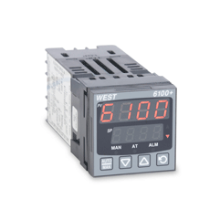 CAL Controls Controller, 1/16 DIN, univ input, 2 relay, red/green