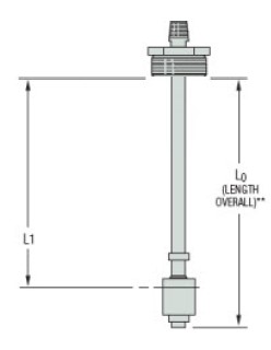 GEMS LS-800PVC Float Switch, LS800PVC-3-SPDT-20-GR3-1