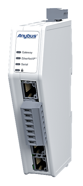 Anybus Communicator Serial, EtherNet/IP (Adapter/Slave) to Modbus RTU (Serial Master)