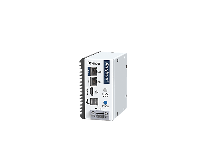 Anybus Defender, Industrial Firewall - DIN Rail - 2x1Gbit RJ45 - DPI/FW Perpetual License inc. 3Y support