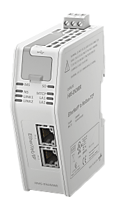Anybus EtherNet/IP Linking Device, Modbus-TCP (Client/Master) to EtherNet/IP (Adapter), includes Studio 5000 Add On Profile.