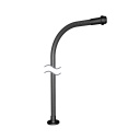 Banner Flexible Mounting Arm - 18 in; Black Vinyl-Coated Steel; Base Mount: 3-hole Flange; 1/2-14 NPSM (FLX18-F12)
