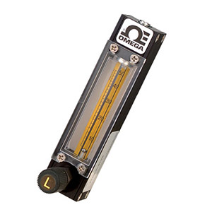OMEGA Direct Read, Panel Mount Variable Area Flow Meter, 65MM SS FOR OXYGEN