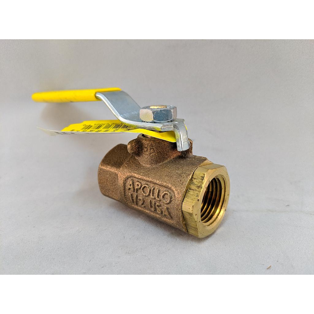 Apollo ½” 2-piece Full Port Ball Valve, Threaded Ends, Lead Free Brass Body, NSF 61 Approved
