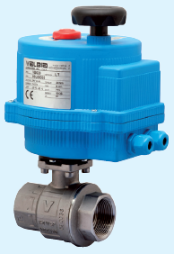1" Direct Mount 2-Way, Stainless Steel NPT Ball Valve & 100-240VAC Plastic On/Off Electric Actuator