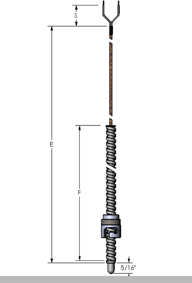 STYLE 12 TERMOCOUPLE, TYPE "J" (12D