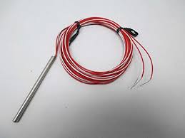 Watlow RB Style RTD, Single 3-Wire, 3/16" OD x 6" SS Tube Sheath, 72" PFA Lead, Smooth Cold End