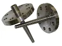 PFA Coated, 1.5" 150# Flanged Thermowell, 304 SS, U=13" Insertion, Straight Shank, .260" Bore, 15.25" Overall