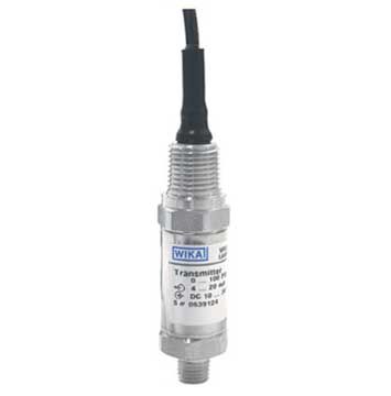 Wika E-10 X-Proof Pressure Transmitter, 0-60 PSI, 1-5V Output, 1/2" NPT Process Connection, 1/2" Conduit Connection, 6' cable 