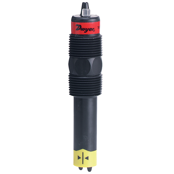Dwyer Thermal Dispersion Flow Switch, PP/PPS Wetted Parts, 4.5" Long, 3/4" NPT