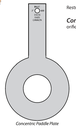 O-PLT PADDLE 4"X1/8" CS BORE 316SS 600# RF