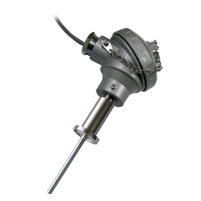 Tel-Tru Sanitary RTD, Single 3-Wire, 1/4" OD x 6" Probe, Aluminum Head